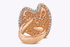 Palmiero Jewellery Design 10.45 Carat Round Diamond Fashion Ring in Rose Gold