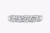 1 Carat Total Round Diamonds Five-Stone Wedding Band Ring in White Gold