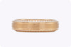 1.21 Carats Total Brilliant Round Cut Diamond Men's Wedding Band in Rose Gold