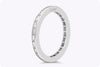 Cartier 1.02 Carats Baguette Cut Diamond Channel Set Eternity Wedding Band in Platinum