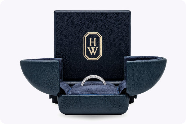 Harry Winston 1.08 Carats Total Round Diamond Micro-Pave Eternity Wedding Band in Platinum