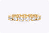 1.34 Carats Total Brilliant Round Diamond Eternity Wedding Band in Yellow Gold