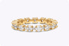 1.34 Carats Total Brilliant Round Diamond Eternity Wedding Band in Yellow Gold
