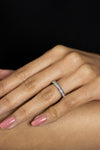 0.65 Carats Total Brilliant Round Cut Diamond Channel Set Eternity Wedding Band in White Gold