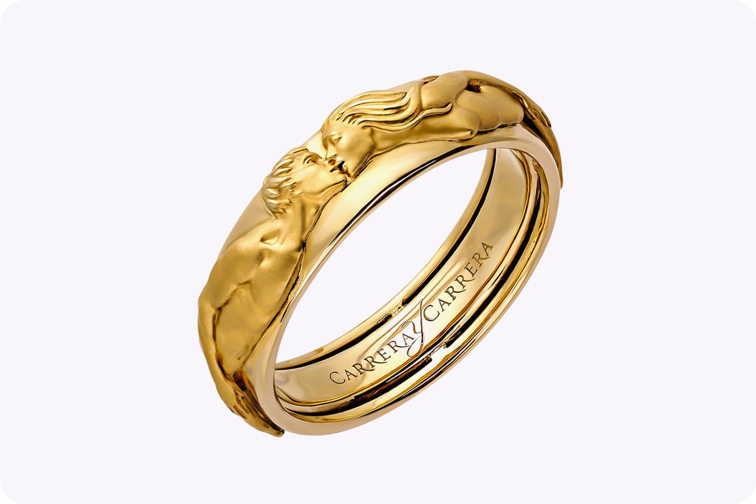 Carrera y Carrera Infinito El Beso Wedding Ring in 18K Yellow Gold