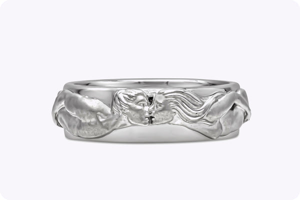 Carrera y Carrera Infinito El Beso Wedding Ring in 18K White Gold