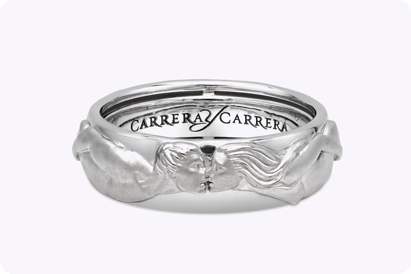 Carrera y Carrera Infinito El Beso Wedding Ring in 18K White Gold