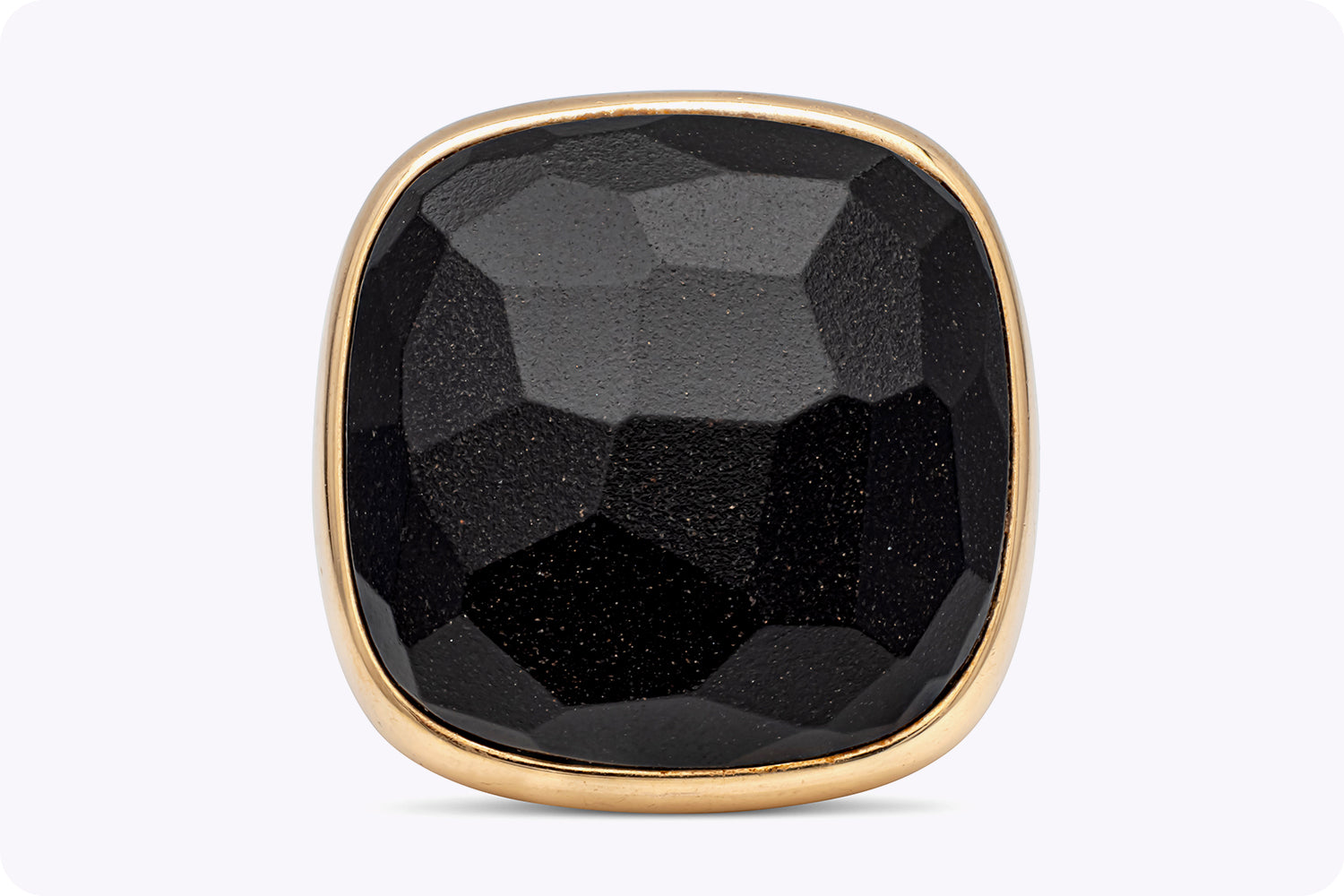 Pomellato Victoria Black Jet Amulet Fashion Ring in Rose Gold