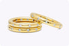 0.58 Carat Total Diamond Triple Stackable Fashion Ring in Yellow Gold