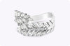 1.42 Carats Total Mixed-Cut Diamond Disconnected Fashion Ring in White Gold