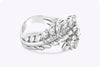 1.42 Carats Total Mixed-Cut Diamond Disconnected Fashion Ring in White Gold