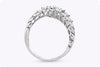 1.42 Carats Total Mixed-Cut Diamond Disconnected Fashion Ring in White Gold