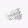 2.45 Carats Total Mixed-Cut Diamond Wide Fashion Ring in White Gold