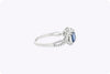 Emerald Cut Sapphire & Diamond Ring