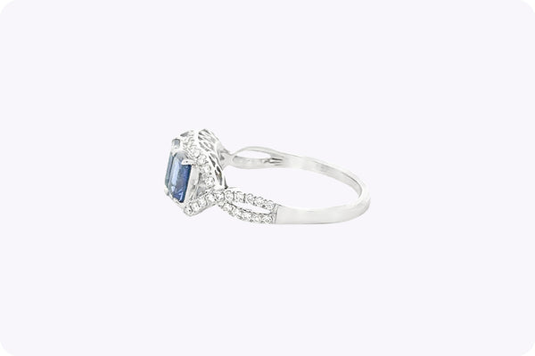 Sapphire & Diamond Ring