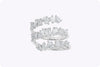 2.39 Carats Total Pear & Baguette Diamond Wrap Fashion Ring in White Gold