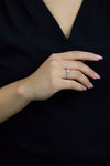 1.05 Carats Total Mixed-Cut Diamond Seven-Stone Fashion Ring in White Gold