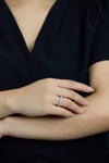 1.05 Carats Total Mixed-Cut Diamond Seven-Stone Fashion Ring in White Gold