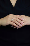 1.05 Carats Total Mixed-Cut Diamond Seven-Stone Fashion Ring in White Gold