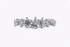 1.05 Carats Total Mixed-Cut Diamond Seven-Stone Fashion Ring in White Gold