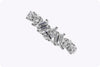 1.05 Carats Total Mixed-Cut Diamond Seven-Stone Fashion Ring in White Gold