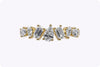 1.04 Carats Total Mixed-Cut Diamond Seven-Stone Fashion Ring in Yellow Gold