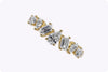 1.04 Carats Total Mixed-Cut Diamond Seven-Stone Fashion Ring in Yellow Gold