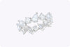 4.76 Carats Total Mixed-Cut Diamond Eternity Ring in White Gold