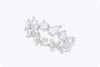 4.76 Carats Total Mixed-Cut Diamond Eternity Ring in White Gold
