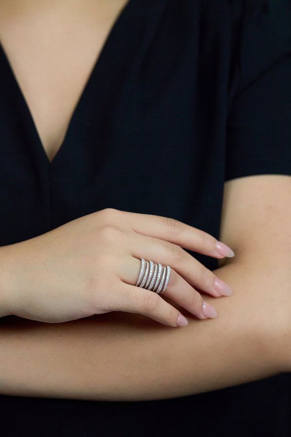 Diamond Fashion Ring in White Gold
