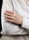 0.98 Carat Total Antique Cushion-Cut Diamond Seven-Stone Wedding Band in Yellow Gold