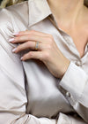 0.98 Carat Total Antique Cushion-Cut Diamond Seven-Stone Wedding Band in Yellow Gold