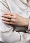 17.93 Gram Tri-Cut Men's Ring in 18k Yellow Gold