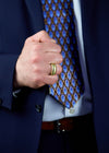 26.28 Gram Solid Dome Men's Ring in 18k Yellow Gold