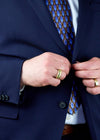 26.28 Gram Solid Dome Men's Ring in 18k Yellow Gold