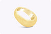 26.28 Gram Solid Dome Men's Ring in 18k Yellow Gold