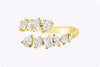 A yellow diamond ring in a white background