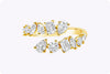 A yellow diamond ring in a white background
