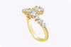A yellow diamond ring in a white background