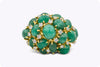 15.00 Total Carats Mixed Cut Emerald Fashion Ring in Yellow Gold