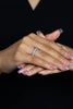 3.20 Carats Total Emerald Cut Diamond Eternity Wedding Band in Platinum