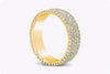 1.75 Carat Round Diamond Five-Row Fashion Ring