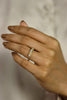 1.24 Carats Total Mixed-Shape Yellow and White Diamond Five Stone Wedding Band Ring in White and Yellow Gold
