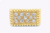 1.02 Carats Total Brilliant  Round Diamond Men's Fashion Ring in Yellow Gold