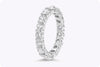 2.35 Carats Total Brilliant Round Diamond Bar Set Eternity Wedding Band in Platinum