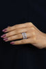 1.61 Carats Total Brilliant Round Diamond Eternity Wedding Band in White Gold