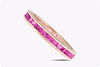 1.58 Carat Pink Sapphire Eternity Fashion Ring in Rose Gold