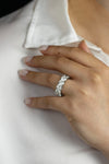 13.47 Carats Total Cushion Cut Diamond Eternity Wedding Band in Platinum