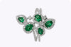 green emerald fashion ring