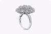 diamond halo cluster cocktail ring